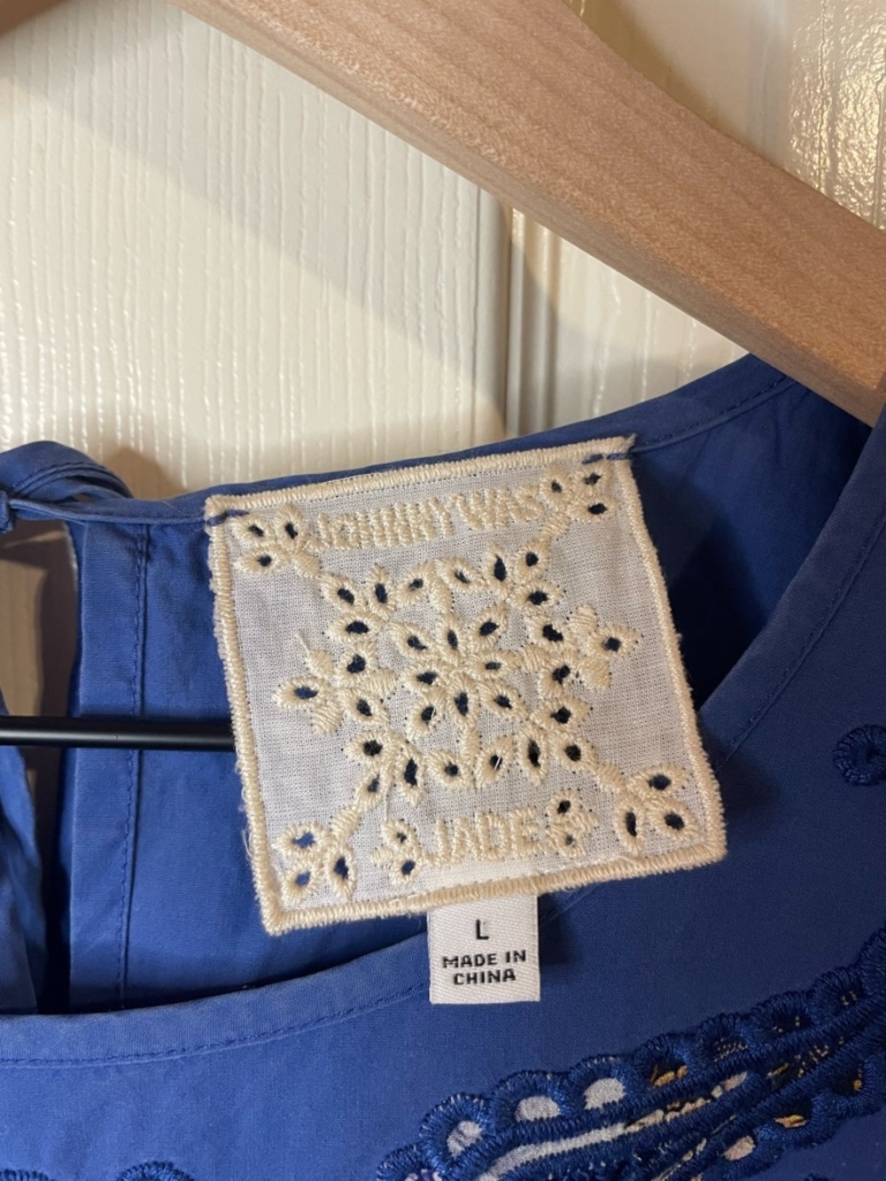Johnny Was Merla Mini Dress in Blue Size Large - Picture 8 of 9